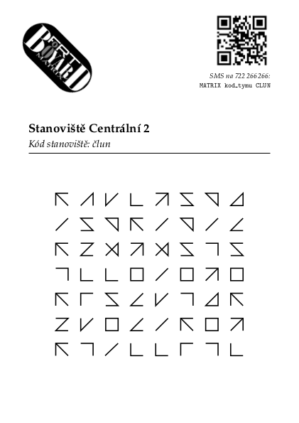 Zadání šifry 6b – Trojúhelníky a lomené čáry